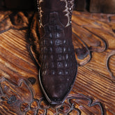 Bota Golden Guns Llamitas Lagarto Print Choco 104